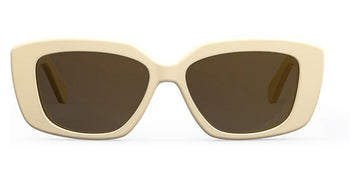 Celine® CL40216U CLN CL40216U 25E 55 - 25E Shiny Ivory / Brown Sunglasses