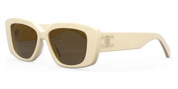 Celine® CL40216U CLN CL40216U 25E 55 - 25E Shiny Ivory / Brown Sunglasses