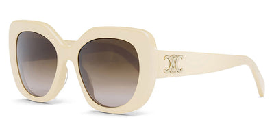 Celine® CL40226U CLN CL40226U 25F 55 - Shiny Ivory / Brown Sunglasses