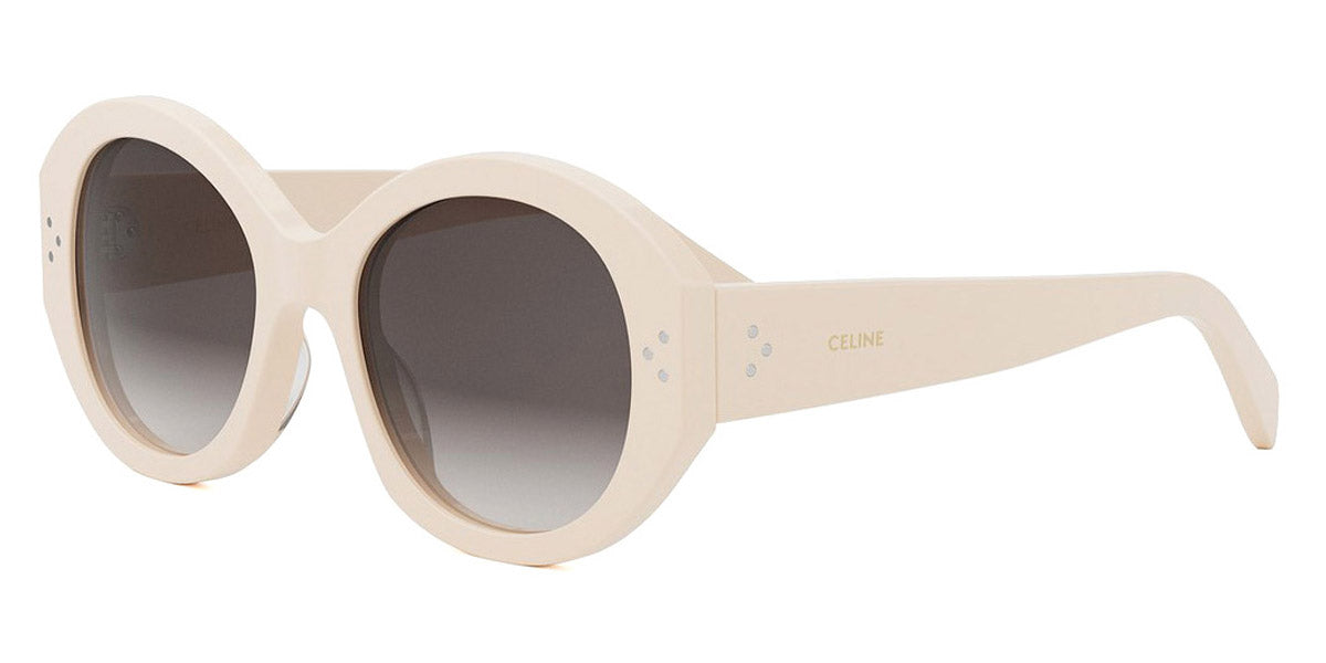 Celine® CL40240I CLN CL40240I 25F 53 - 25F Shiny Ivory / Gradient Brown Sunglasses