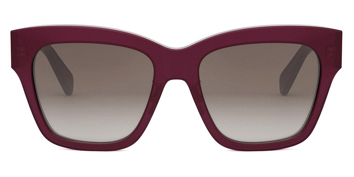 Celine® CL40253F CLN CL40253F 69F 55 - 69F Shiny Bordeaux / Gradient Brown Sunglasses