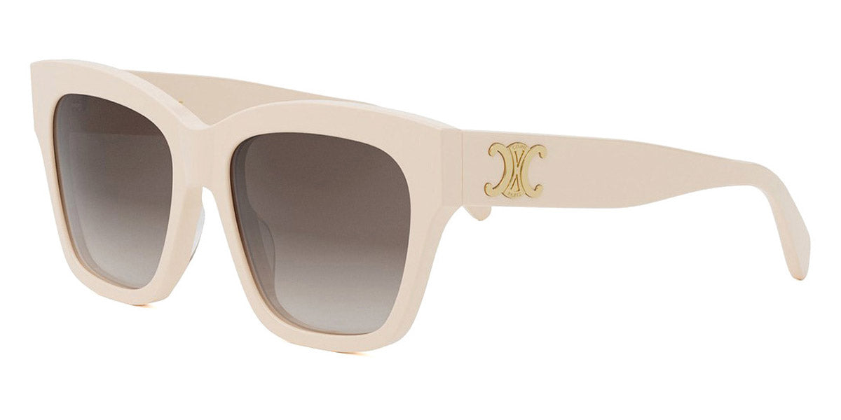 Celine® CL40253I CLN CL40253I 25F 55 - 25F Shiny Ivory / Gradient Brown Sunglasses