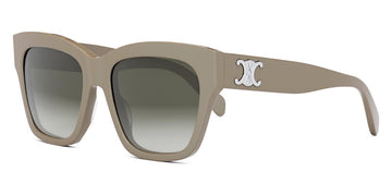 Celine® CL40253I CLN CL40253I 59F 55 - Shiny Khaki / Brown Sunglasses