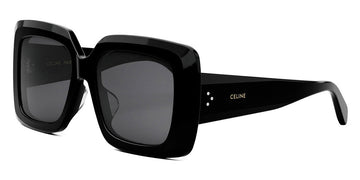 Celine® CL40263F CLN CL40263F 01A 54 - 01A Shiny Black / Smoke Sunglasses