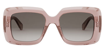 Celine® CL40263I CLN CL40263I 74F 54 - Shiny Transparent Rose Caramel / Brown Sunglasses