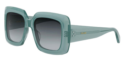 Celine® CL40263I CLN CL40263I 93b 54 - Shiny Lime Transparent / Gradient Smoke Organic Sunglasses