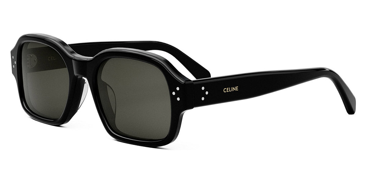 Celine® CL40266U CLN CL40266U 01A 53 - Shiny Black / Smoke Sunglasses