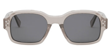 Celine® CL40266U CLN CL40266U 59A 53 - Shiny Transparent Taupe / Smoke Sunglasses