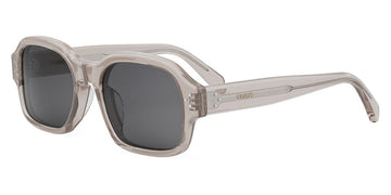 Celine® CL40266U CLN CL40266U 59A 53 - Shiny Transparent Taupe / Smoke Sunglasses