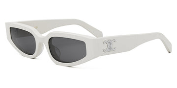 Celine® CL40269U CLN CL40269U 25A 54 - Shiny Ivory / Smoke Sunglasses