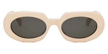 Celine® CL40276U CLN CL40276U 25a 54 - Shiny Ivory / Lenses Smoke Organic Sunglasses