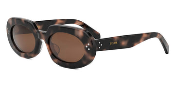 Celine® CL40276U CLN CL40276U 53e 54 - Shiny Havana Lenses Brown Organic Sunglasses