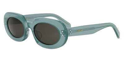 Celine® CL40276U CLN CL40276U 93n 54 - Shiny Lime Transparent / Lenses Green Organic Sunglasses