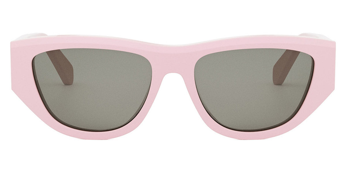 Celine® CL40278U CLN CL40278U 72A 55 - Shiny Light Pink / Smoke Sunglasses