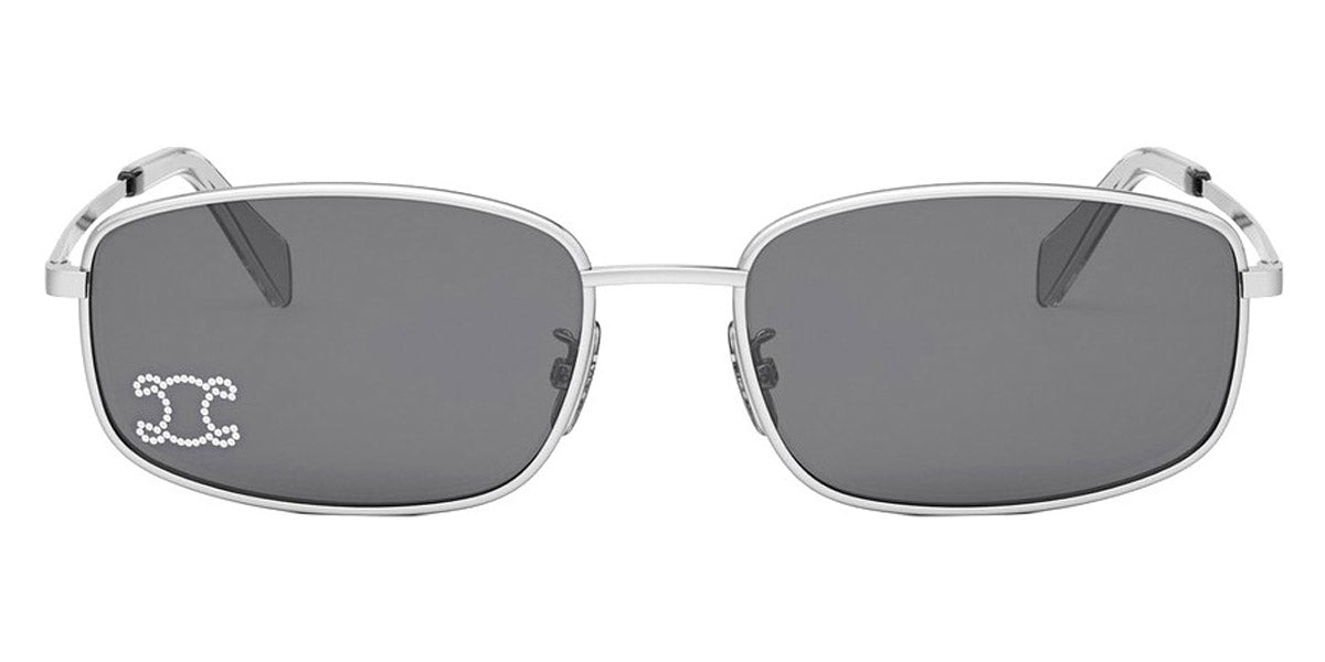 Celine® CL40285U CLN CL40285U 16a 60 - Shiny Palladium / Lenses Smoke Organic Sunglasses