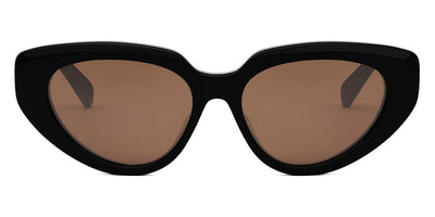 Celine® CL40286F CLN CL40286F 01e 54 - Shiny Black / Lenses Brown Organic Sunglasses