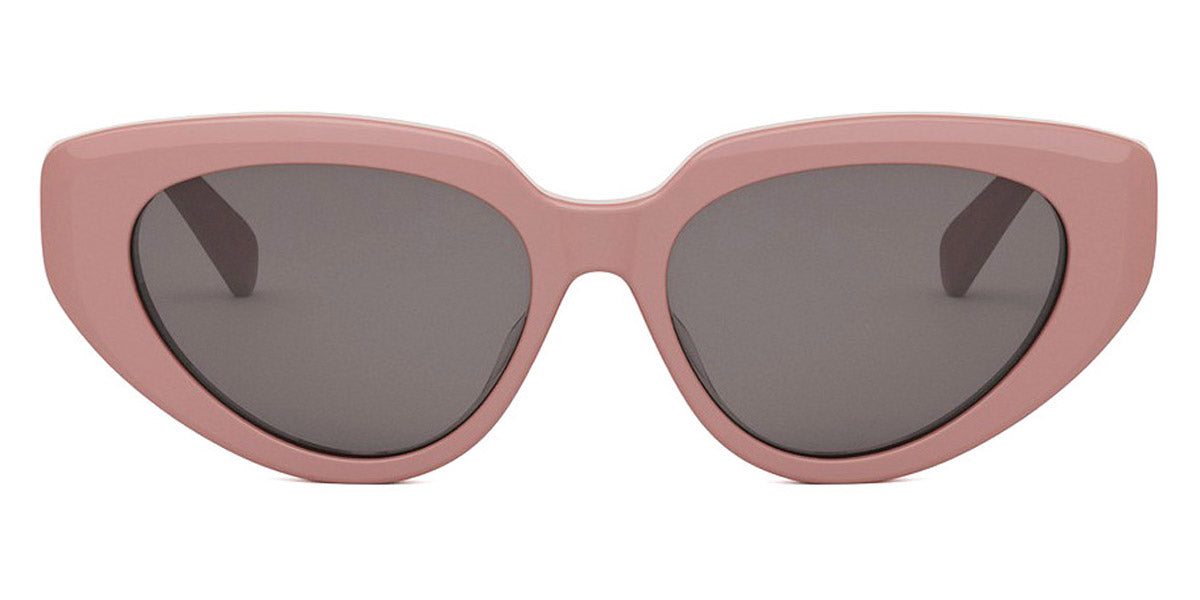 Celine® CL40286F CLN CL40286F 72a 54 - Shiny Light Pink / Lenses Smoke Organic Sunglasses