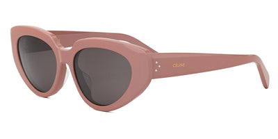 Celine® CL40286F CLN CL40286F 72a 54 - Shiny Light Pink / Lenses Smoke Organic Sunglasses