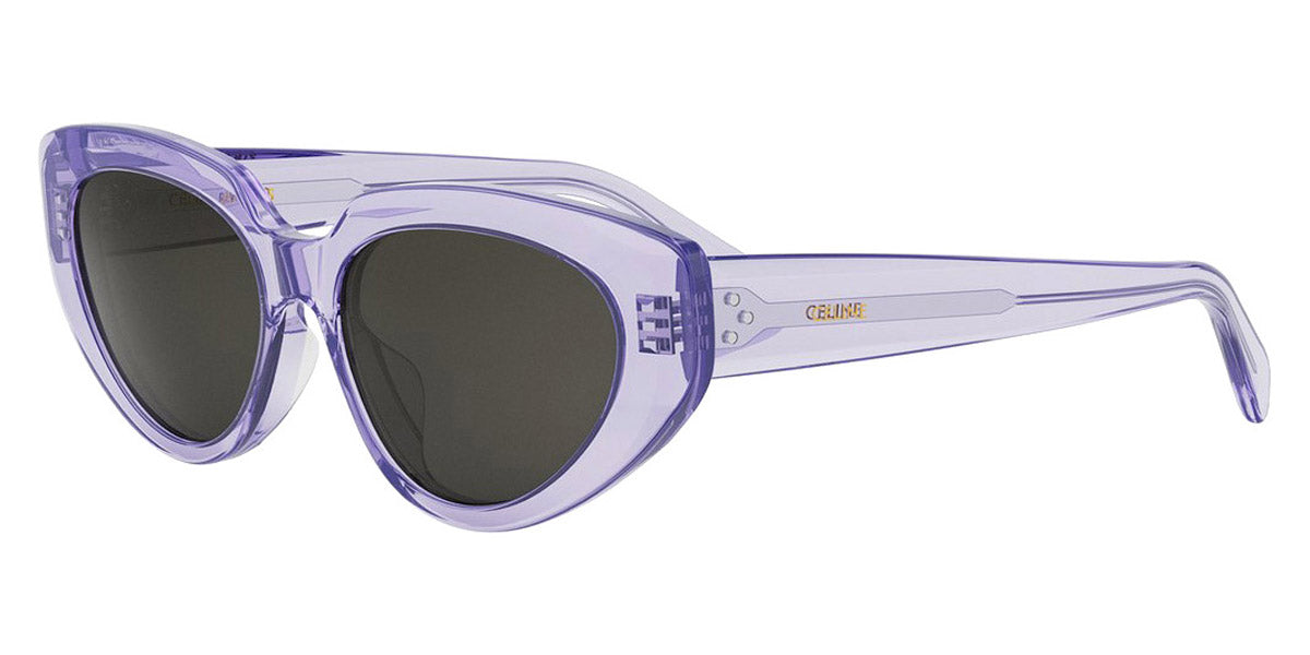 Celine® CL40286F CLN CL40286F 78a 54 - Shiny Lilac / Lenses Smoke Organic Sunglasses