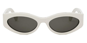 Celine® CL40288I CLN CL40288I 25a 56 - Shiny Ivory / Lenses Smoke Organic Sunglasses