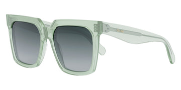 Celine® CL4055IN CLN CL4055IN 93B 55 - Shiny Transparent Green / Gradient Smoke Sunglasses