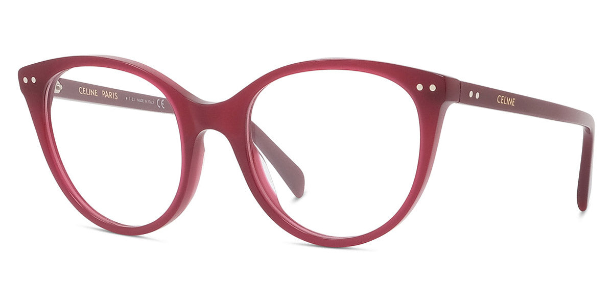 Celine® CL50068I CLN CL50068I 069 52 - Shiny Milky Burgundy Eyeglasses