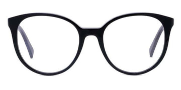 Celine® CL50077I CLN CL50077I 001 54 - Shiny Black / Lenses Clear Organic Eyeglasses