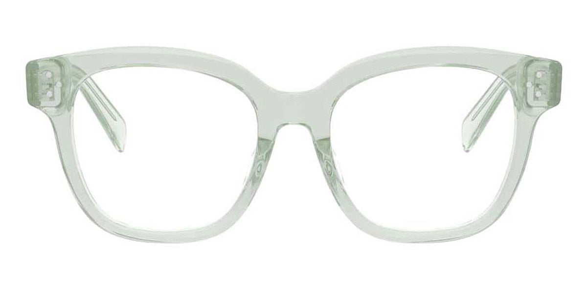 Celine® CL50086I CLN CL50086I 093 51 - Shiny Lime Transparent / Lenses Clear Organic Eyeglasses