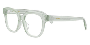 Celine® CL50086I CLN CL50086I 093 51 - Shiny Lime Transparent / Lenses Clear Organic Eyeglasses