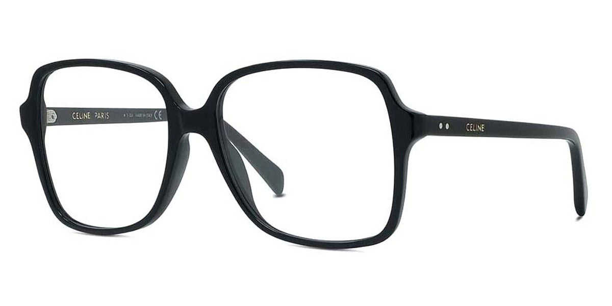 Celine® CL50088I CLN CL50088I 001 55 - Shiny Black Eyeglasses