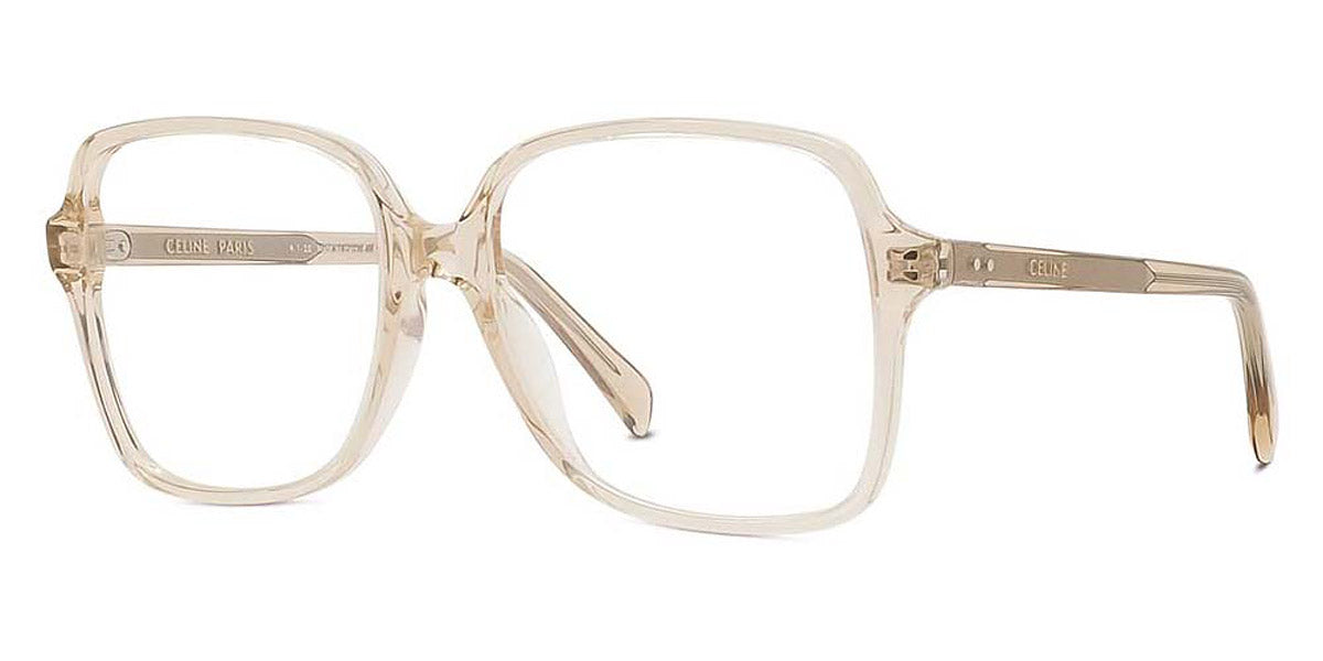 Celine® CL50088I CLN CL50088I 057 55 - Shiny Transparent Champagne Eyeglasses