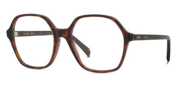 Celine® CL50089I CLN CL50089I 054 54 - Shiny Dark Havana Eyeglasses