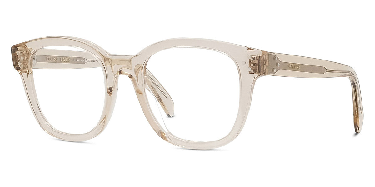 Celine® CL50098I CLN CL50098I 057 50 - Shiny Transparent Champagne Eyeglasses