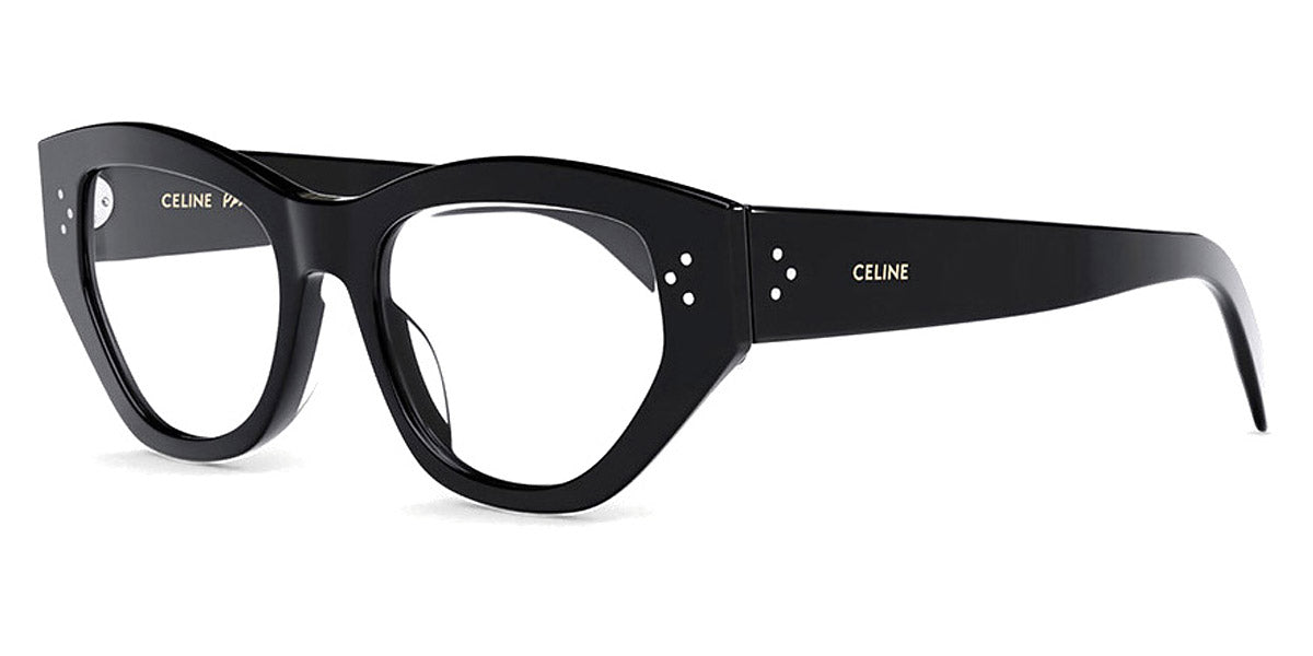 Celine® CL50111I CLN CL50111I 001 52 - Shiny Black Eyeglasses