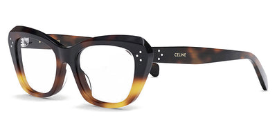 Celine® CL50112I CLN CL50112I 056 52 - Shiny Gradient Havana Eyeglasses