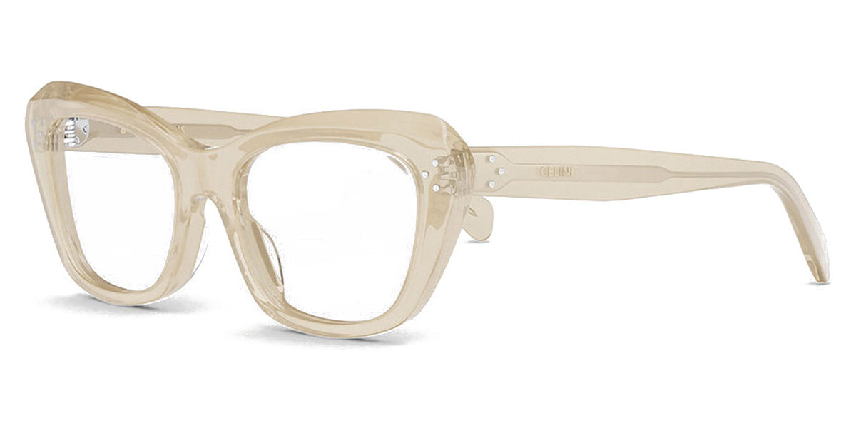 Celine® CL50112I CLN CL50112I 057 52 - Shiny Transparent Beige Eyeglasses