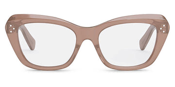 Celine® CL50112I CLN CL50112I 074 52 - Shiny Transparent Rose Caramel Eyeglasses