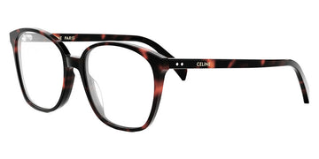 Celine® CL50115I CLN CL50115I 052 55 - Shiny Dark Havana / Lenses Clear Organic Eyeglasses