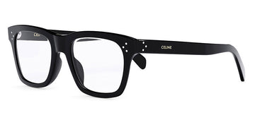 Celine® CL50119I CLN CL50119I 001 52 - Shiny Black / Lenses Clear Organic Eyeglasses