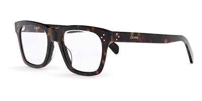 Celine® CL50119I CLN CL50119I 052 52 - Shiny Dark Havana / Lenses Clear Organic Eyeglasses