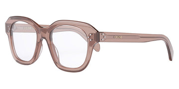 Celine® CL50124I CLN CL50124I 074 50 - Shiny Transparent Caramel Eyeglasses