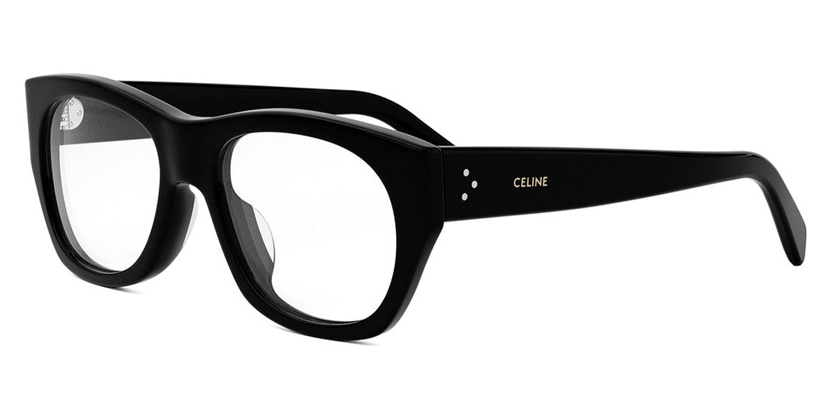 Celine® CL50154U CLN CL50154U 001 55 - 001 Shiny Black Eyeglasses