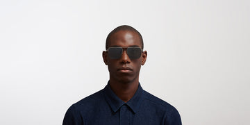 Mykita® COLBY MYK COLBY Shiny Graphite/Mole Grey / Mirror Black 55 - Shiny Graphite/Mole Grey / Mirror Black Sunglasses