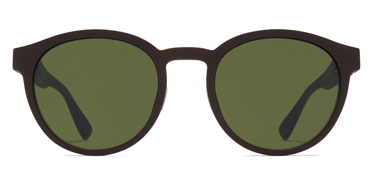 Mykita® COLEMAN MYK COLEMAN MD22 Ebony Brown / Green Solid 51 - MD22 Ebony Brown / Green Solid Sunglasses