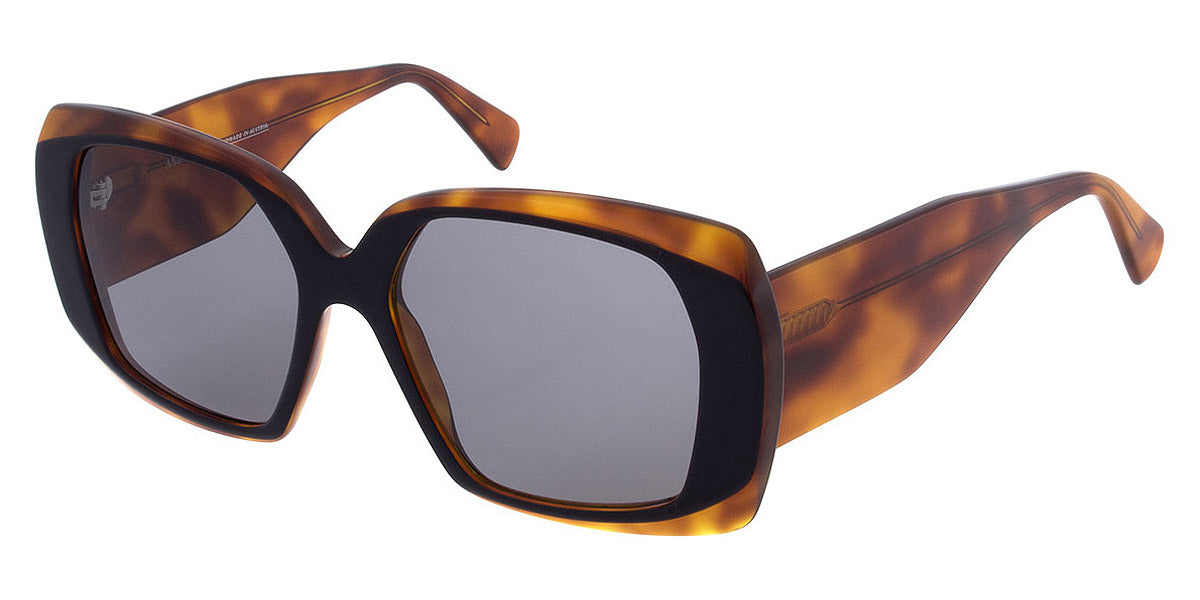 Andy Wolf® Damson Sun ANW Damson Sun 03 57 - Black/Orange Sunglasses