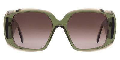 Andy Wolf® Damson Sun ANW Damson Sun 04 57 - Green/Brown Sunglasses