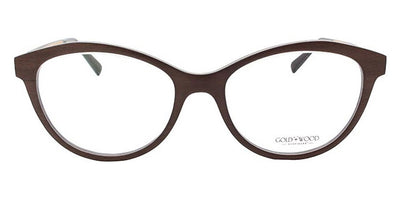 Gold & Wood® DEA G&W DEA 01 52 - 01 - Brown Tanganyika/Honey Bird's Eye Maple Eyeglasses