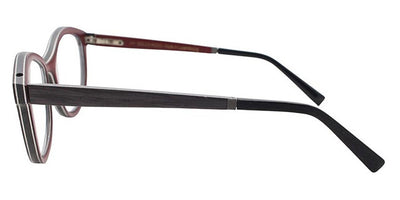 Gold & Wood® DEA G&W DEA 03 52 - 03 - Grey Oak/Burgundy Bolivar Eyeglasses