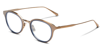 SALT.® DEVON-V SAL DEVON-V CPAG 49 - Copper/Antique Gold with Indigo Blue Inserts Eyeglasses