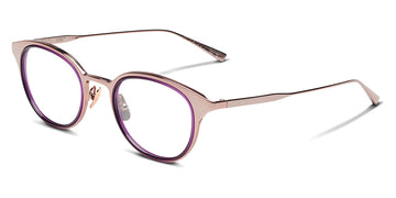 SALT.® DEVON-V SAL DEVON-V MRRG 49 - Matte Rose/Rose Gold with Amethyst Inserts Eyeglasses